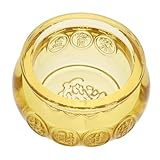 MAGICLULU 1 Stück -Ornamente Ästhetik der Raumdekoration Schatzbecken Schüssel Ornamente für Wohnzimmer groß Wohnkultur dekoratives Becken Kristall Golden