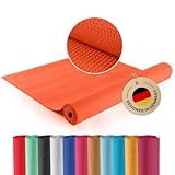 #DoYourYoga - Fitnessmatte Yogamatte »Kirana« aus ECO-PVC - 183 x 61 x 0,4 cm - rutschfest & robust - Gymnastikmatte ideal für Yoga, Pilates, Workout, Outdoor, Gym & Home - Kürbis