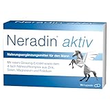 Neradin Aktiv - Mikronährstoffkomplex speziell für den Mann - mit rotem Ginseng-Extrakt sowie einem nützlichen 4-fach-Nährstoffkomplex aus Zink, Selen, Magnesium und Folsäure - 70 Stück