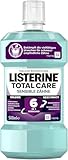 LISTERINE Total Care Sensible Zähne (500 ml), antibakterielle Mundspülung für schmerzempfindliche Zähne mit 6 in 1 Wirkung, mildes Mundwasser schützt vor Zahnfleischproblemen