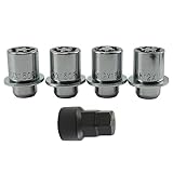 KGGMGUG Radschlösser, Diebstahlsicherung, Radmuttern, Set, M12 x 1,5, passend für Toyota Prius Camry Tacoma Corolla RAV4 IS350 ES350 RX350 GS350 2001–2022, ersetzt #00276-00900,0027600900