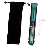 Mikinona Professioneller Lockenstab Hitze Begradigung Eisstockschießen Haarglätterpinsel Lockenwickler Glätteisen Wiederaufladbar Zu Tragbar Wellig Für Kabellos Green Abs