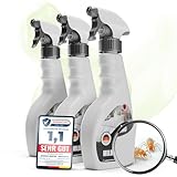 ABWEHR MEISTER NEUHEIT Milbenspray 500 ml, gegen Hausstaubmilben, für Matratzen, Teppiche & Polster PT19 (3er Pack)