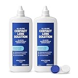Amazon Basic Care All-In-One Kontaktlinsenflüssigkeit, 2 x 250 ml (briefkastenfreundlich)