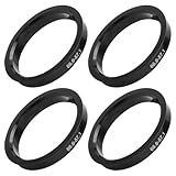 VOSSOT 4PCS Zentrierringe 66.6 auf 57.1mm Radkappen, Kunststoff Radnaben Zentrierringe, Präzise Zentrierung, Vibrationsreduzierung Auto, Universal Felgenadapter 66.6 auf 57.1 für Alufelgen Stahlfelgen