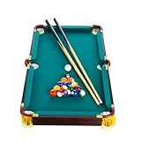 Mini-Kinder-Pool-Tischplatte, 91,4 cm, kleines Billard-Desktop-Familienspiel-Set für Kinder, Größe 91 cm, Holz-Snooker-Tisch-Set mit komplettem Zubehör