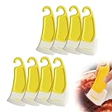 UYVPAER 8 Stück Kitchen Food Grade Silicone Spatula, 2024 Neuer Silikonspatel Zum Reinigen Von Topfböden, Silikonspatel Zum Reinigen Von Speiseresten Und Ölflecken, Praktische Küchenwerkzeuge