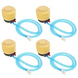 Levemolo Fußpumpe 4 Stück aus Robustem Material Tragbare Luftpumpe für Luftmatratzen Bälle und Schlauchboote Praktische Poolpumpe für Erwachsene