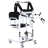 Elektrohydraulische Transfermaschine für Patienten mit unterstütztem Oberkörper-Hebegestell für gelähmte ältere Menschen, höhenverstellbar