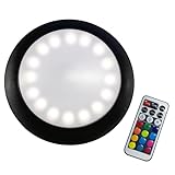 PURPLE LEAF LED Sonnenschirm Beleuchtung mit Fernbedienung Tragbarer wiederaufladbarer 12-Farben-Wechsel für Sonnenschirme, Campingzelte oder den Außenbereich