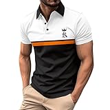 Poloshirt Herren Kurzarm Sommerhemd Kurzarmhemd Freizeithemd Business Hemd Männer Bequem und atmungsaktiv Golf Lässig Polohemd Outdoor Sport Tshirt Schnelltrocknend Casual Polo Shirts