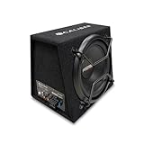 Caliber Subwoofer Aktiv Set für Auto - 12 Zoll Bassbox mit Verstärker 600W Spitzenleistung, 200W RMS - Active Autolautsprecher Set inkl. Endstufe für Autoradio - Kraftvoller Bass für Car - Schwarz