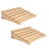 VIAMO® Sauna Kopfstütze Kopfteil Rückenlehne aus Abachiholz (Set aus 2 Stück), 39,5 cm x 30 cm