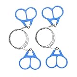 VICASKY 2Stücke Drahtsäge Handkettensäge für Outdoor Survival Camping Gartenarbeit Kompakt Bedienen für Holzschnitt