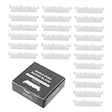 MUCKLILY 100 Stück Rasierklingen aus Rasierklingen für Herren Kompatibel mit Sicherheitsrasierern für Barbershops und Heimgebrauch Ultradünn und Praktisch