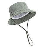 DRESHOW Unisex Baby Kleinkinder Sonnenhut Kappe Mütze Fischerhut Strandhut Kinder Baby Stern Sommerhut UV Schutz UPF 50+, Age 1-2 Jahre, Size 50cm