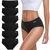 coskefy Unterhosen Damen Baumwolle, 6er Pack Slips Damen Baumwolle Mehrpack, Bequeme Frauen Unterwäsche, Atmungsaktiv Panties Weich