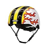 Melon Fahrradhelm »Fired Up« für Damen, Herren und Kinder | Leichter & sicherer urbaner Cityhelm mit Magnetverschluss, individuell anpassbar in bunt mit Flammen | Größe XL-XXL (58-63 cm) …