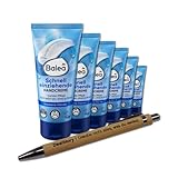 7er Set: Balea Handcreme schnell einziehend, trockene Haut, 6x100 ml - Zieht schnell ein und fettet nicht - Für trockene Hände + Kugelschreiber
