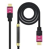 PRENDELUZ HDMI-Kabel V2.0, 4K, 60 Hz, hohe Geschwindigkeit/HEC, Repeater A/A/M, 30 m, Nanokabel