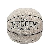 HUNYA Basketball Kissen, Soft Ballkissen für Schlafzimmerdekoration, 9.8Inch/25cm Basketball Kissen, Plüsch Basketball Spielzeug, Weihnachten Geburtstagswahl für Jungen Mädchen