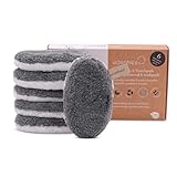 waschies waschbare Abschmink- & Reinigungspads wiederverwendbar, porentiefe Reinigung nur mit Wasser, hautschonend, hypoallergen, supersoft 'Grey Edition' 6er Set