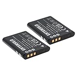 EXTENSILO 2X Akku Ersatz für Sanyo DB-L80 für Kamera (700mAh, 3,7V, Li-Ion)