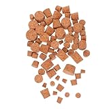 TOYANDONA 80 Stück Teiliges Konisch Geformte Flaschenverschlüsse aus Natürlichem Kork Vielseitige Stopfen für Weinflaschen Apothekenfläschchen Gewürzbehälter Wiederverwendbar Elastisch