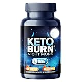 KETO BURN® Night Mode Kapseln mit 0,5 mg Melatonin & Cholin - Abnehmen & Stoffwechsel Rezeptur extrem - schnell & endlich - verbesserte Formel für die Nacht - mit Glucomannan, für Frauen + Männer