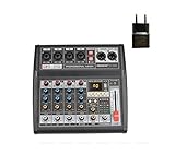 DCDCD Freeboss AT-04M tragbar DC 5V Stromversorgungsbluetooth USB Schnittstelle 4 Kanal 16 Effekt PC -Rekord -Soundkarte Audio Mixer -Konsole(E-U)