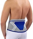 Nutrics | Aktiv Rückenbandage (Lendenwirbelbandage) | Damen und Herren | Unterstützend (M (81-95cm))