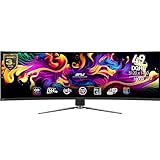 MSI MPG 491CQPDE QD-OLED 49' DQHD Curved Gaming Monitor - 1800R, 5120 x 1440 Quantum Dot OLED Panel, 144Hz / 0.03ms, 99% DCI-P3, ΔE≤2, DisplayHDR True Black 400, KVM - DP 1.4a, HDMI 2.1