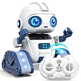 Ophy Roboter Kinder Spielzeug, wiederaufladbar und projizierbar, RC-Roboter mit LED-Augen und Musik, RC-Spielzeug mit Gestensensor für ab 3 4 5 6 7 8 9 10 Jahre Jungen und Mädchen Geschenk