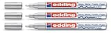 edding Glanzlack-Marker Creative 751 Silber, 1-2 mm (3er Pack)