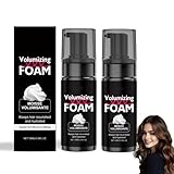Volumen Schaumfestiger,Volumizing Foam,Schaumfestiger Locken,Styling Haarschaum,Lang Anhaltende Formgebung Ohne Klebrigkeit,für Voluminöses und Leichtes Haar,Für Alle Haartypen (2PC)