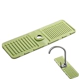 Wasserhahn Drainagematte, Spritzschutz Küchenspüle | Silikon Trockenmatte Spülseifenspender Matte | Küchengadgets Spüle Zubehör