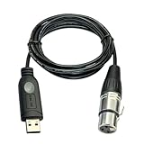 DSD TECH SH-AU20A USB zu XLR Kabel für dynamische Mikrofone wie Shure (5.9FT)