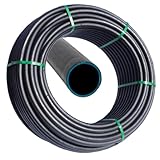 Neu 3-Lagig PE Rohr PN4, PN6 Verlegerohr Wasserleitung 20mm 25mm 32mm Versorgungsleitung Bewässerung PE-Rohrleitung Druckrohr (DN 20 mm (4,0 bar PN4), 25 meter)