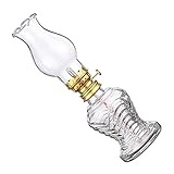 HOLIDYOYO Kerosinlampe alte Lampe Öllampe Outdoor- rustikal Dekoration Desktop-Petroleumlampe altmodische Petroleumlampe nachfüllbare Petroleumlampe Retro-Öllaterne Glas