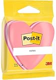 Post-it 2007H Haftnotiz Würfel Stanzformen, 70 x 70 mm, Herz, dreifarbig, 225 Blatt -weiteren Formen verfügbar