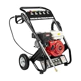 Benzin Hochdruckreiniger 2200 PSI, 4-Takt Terrassenreinger, 7.5HP Hochdruckreiniger mit Benzinmotor für Reinigung Decks, Höfen, Gehwegen und Autos