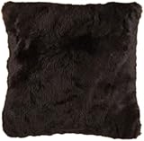 Kuhfelle Online & Nomad Lammfell Kissenbezug 50 x 50 cm Fellkissen aus echtem Island Lammfell in div Farben (Schwarz)