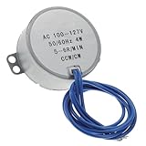 HOMSFOU Ac Synchronmotor Langsamlaufend Cw Ccw Rundwelle Langlebig für Modellbau Weihnachtsdekoration