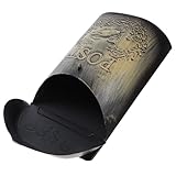 Alipis Vintage Briefkasten aus Eisen Wandmontiert Außenbriefkasten mit Großem Fassungsvermögen Rustikaler Retro Wandbriefkasten für Haus und Garten