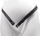 ALMYMM Peniskäfig Keuschheitsgürtel Set Zubehör,Chastity Belt Penis Cock Cage Male Keuschheitskäfig Verstellbares Leder Anti-Fall Gürtel für Männer Schwarz