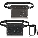 Gucass 2 Stück wasserdichte Tasche, Wasserfester Beutel mit Verstellbarem Gurt, Wasserfeste Bauchtasche mit Unterwasser Handyhülle, IPX8 Waterproof Bag für Schwimmen Wassersport Strand Bootsfahrten
