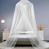 Amebleak Moskitonetz Bett, 250x1100x60cm Moskitonetz Reise, Mückennetz Bett, Himmelbett Vorhänge, Feinmaschiges Betthimmel Mückennetz für Reise und Zu Hause Indoor Outdoor