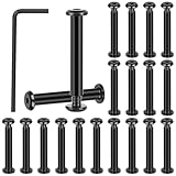 20 Stück Verbindungsschrauben, M4 x 30mm Hülsenschrauben Edelstahl mit Sechskant Schlüssel, Möbelverbinder Schrauben, Hülsenmuttern M4 für Möbeln, Schränken, Holzbret