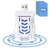 AOOWU Mückenabwehr Protec, Elektrisches tragbarer Mückenschutz, Steckdosen-Insektenvernichter Elektrisch für Fliegen, Mücken, Motten, Küche, für Schlafzimmer, Indoor, Mit 12pcs Mückenschutztabletten