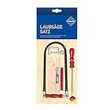 Pebaro 705P Laubsäge-Set , 12 Teile, komplettes Set für Laubsägearbeiten, mit Laubsägebogen made in Germany, Basteln mit Holz, Laubsägen, Bastelset, Geschenkidee für Kinder